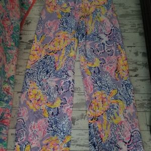 Lilly Pulitzer 33" Bal Harbour Palazzo Pants Beach